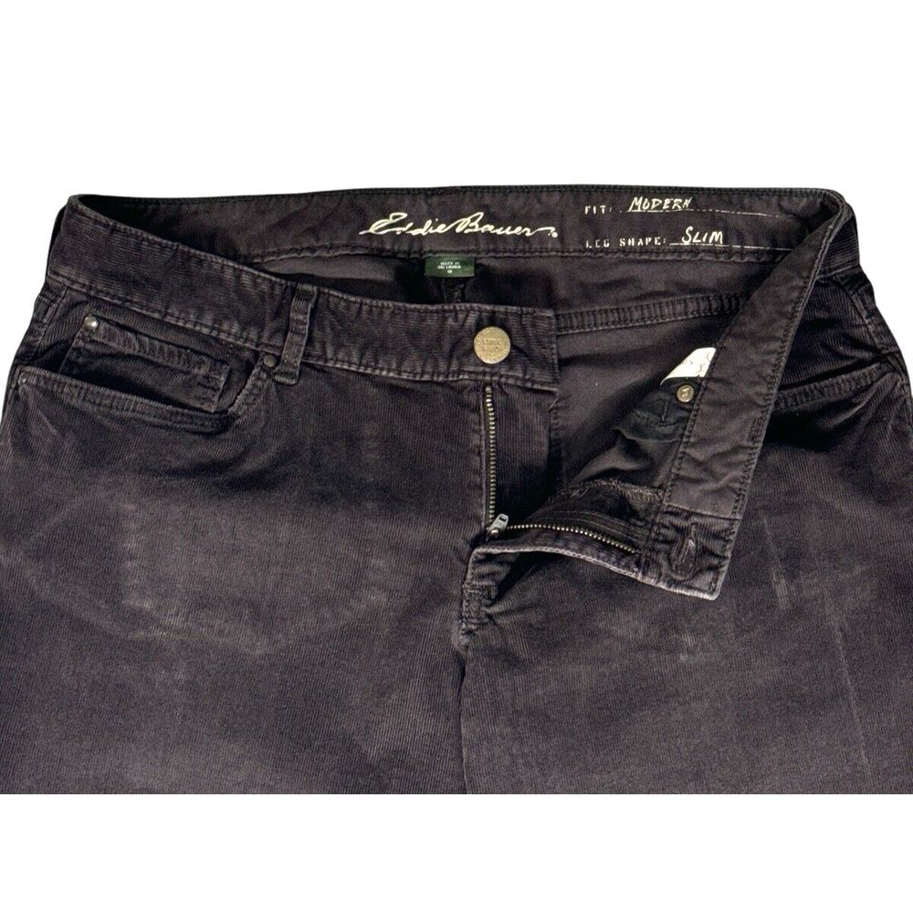 Eddie Bauer Women's Modern Fit Corduroy Pants, Slim Leg,‎ Brown, Size 10